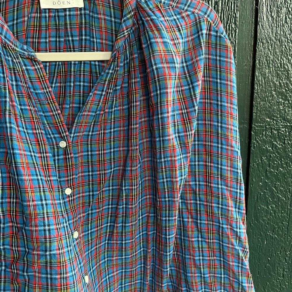 Doen plaid Jane top